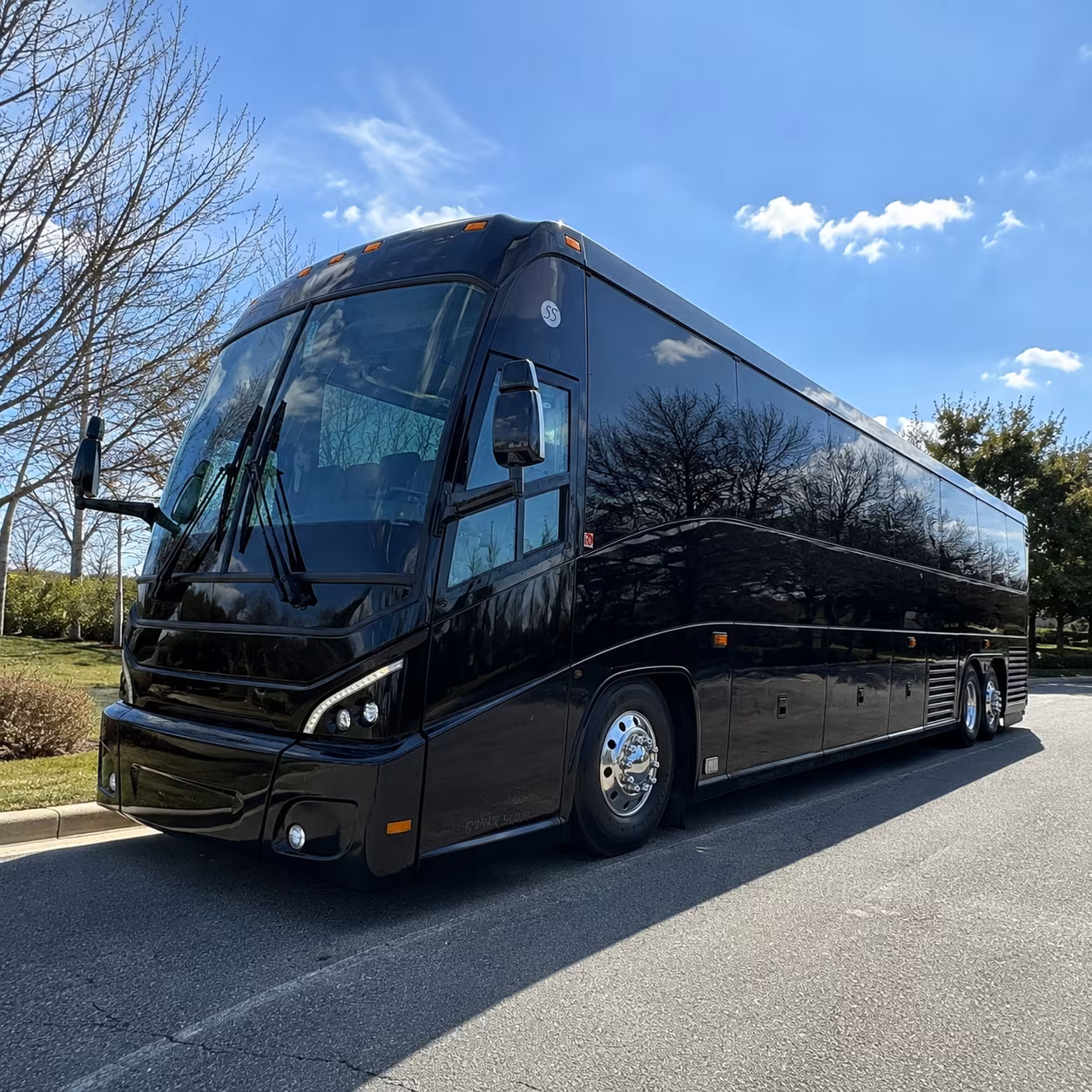 riverside charter bus rental exterior